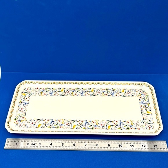 Vintage Toscana Large Sandwich Tray by Faiencerie de Gien - Picture 4 of 6